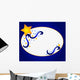 Christmas Stars Design Wall Mural