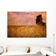 Grain Elevator And Crop Wall Mural