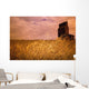 Grain Elevator And Crop Wall Mural