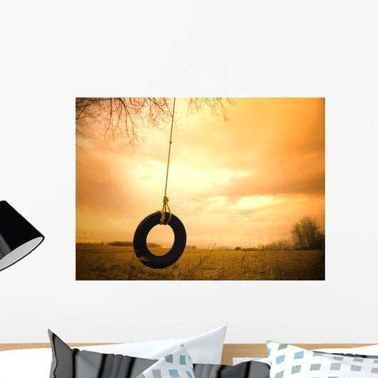 Tire Swing Wall Mural