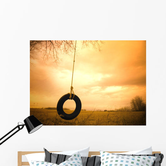Tire Swing Wall Mural