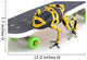 Frog On A Skateboard Wall Mural