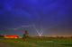 Lightning In Sky, Saskatchewan, Canada Wall Mural