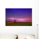 Lightning In Sky, Saskatchewan, Canada Wall Mural