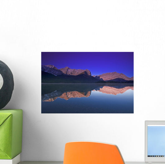 Reflections On Upper Kananaskis Lake Wall Mural