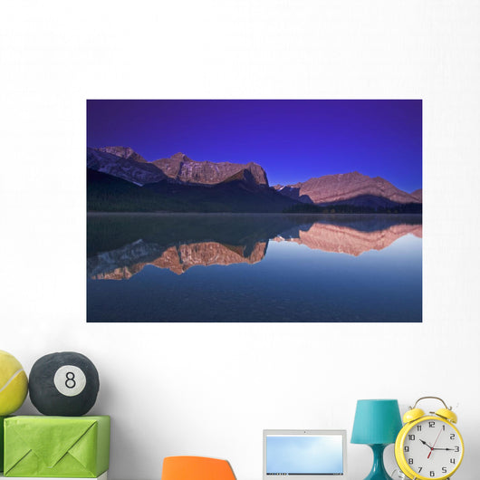 Reflections On Upper Kananaskis Lake Wall Mural