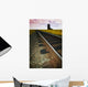 Train Track With Grain Elevator Wall Mural