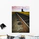 Train Track With Grain Elevator Wall Mural