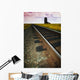 Train Track With Grain Elevator Wall Mural