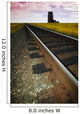 Train Track With Grain Elevator Wall Mural