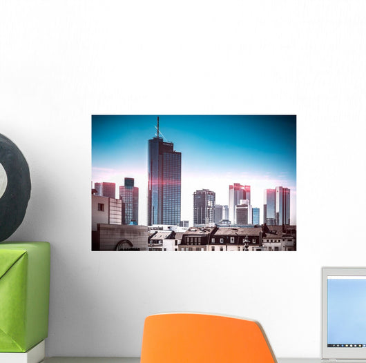 Frankfurt Skyline Sunrise Wall Decal