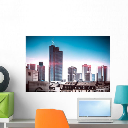 Frankfurt Skyline Sunrise Wall Decal