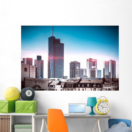 Frankfurt Skyline Sunrise Wall Decal