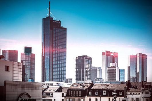 Frankfurt Skyline Sunrise Wall Decal