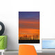 Silhouette Of Trees Against Sunset Wall Mural