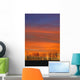 Silhouette Of Trees Against Sunset Wall Mural