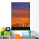 Silhouette Of Trees Against Sunset Wall Mural