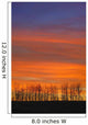 Silhouette Of Trees Against Sunset Wall Mural