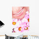 Smile Young Woman with Wall Mural