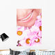 Smile Young Woman with Wall Mural