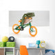 Frog On A Bicycle Wall Mural