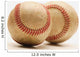 Two Dirty Baseballs Wall Mural