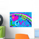 Love Peace and Hearts Wall Mural