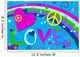 Love Peace and Hearts Wall Mural