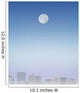 Moon Over Buildings Wall Mural