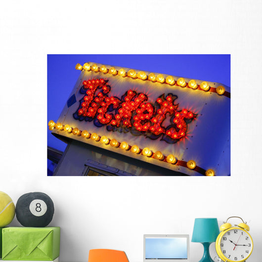 Fairground Ticket Booth Wall Mural
