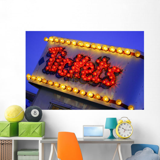 Fairground Ticket Booth Wall Mural