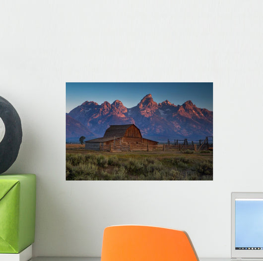Sunrise Moulton Barn Grand Wall Decal