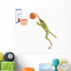 Frog Playing Basketball Wall Mural