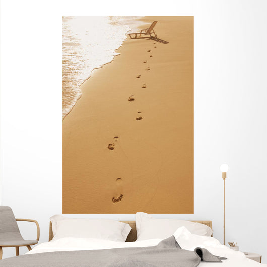 A Walk On The Beach Wall Mural