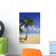 Palm Tree On Tropical Beach Wall Mural