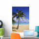 Palm Tree On Tropical Beach Wall Mural