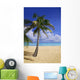 Palm Tree On Tropical Beach Wall Mural