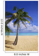 Palm Tree On Tropical Beach Wall Mural