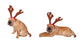 Sharpei Dogs Weaing Antler Wall Mural