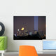 Twin Lights Moonset Wall Decal