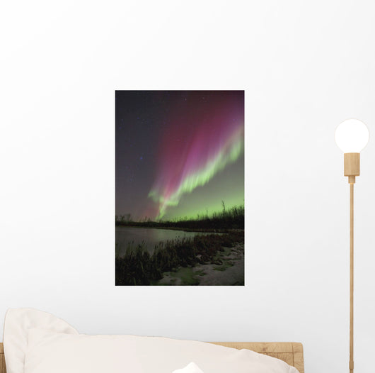 Northern Lights, Edmonton, Alberta, Canada Wall Mural