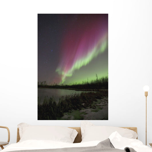 Northern Lights, Edmonton, Alberta, Canada Wall Mural