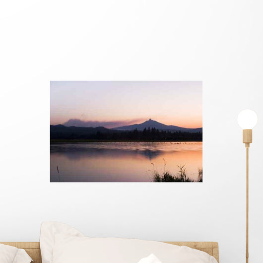 Fire near Mt Washington Wall Decal