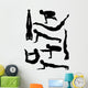 Yoga Poses in Silhoutte Wall Decal