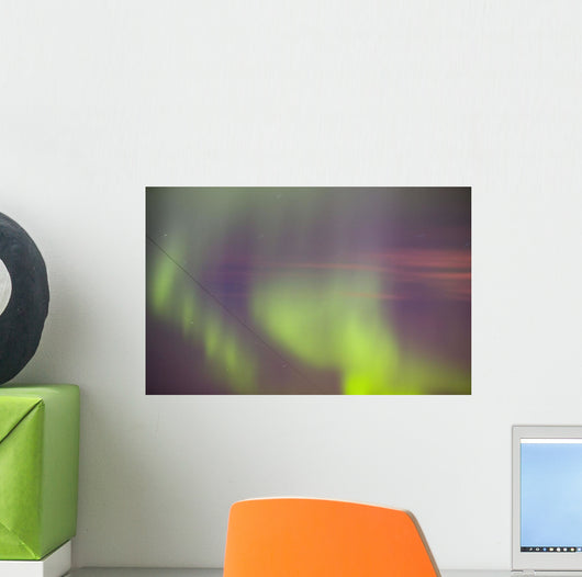 Twilight With Northern Lights Wall Mural