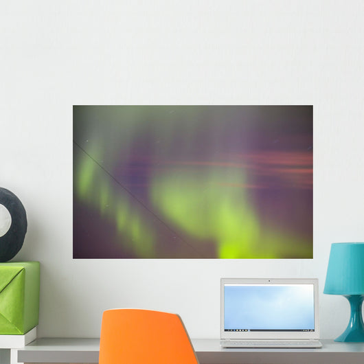 Twilight With Northern Lights Wall Mural