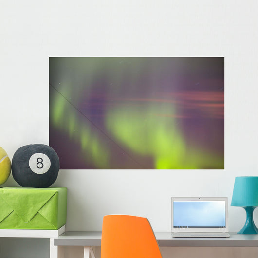 Twilight With Northern Lights Wall Mural