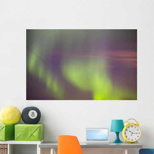 Twilight With Northern Lights Wall Mural