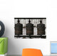 Wooden Prayer Wheels Wall Mural