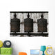 Wooden Prayer Wheels Wall Mural
